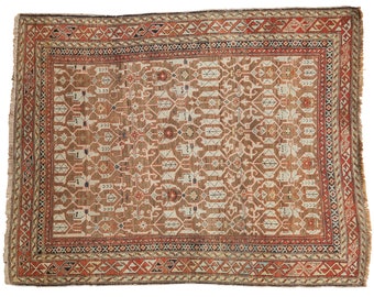 3.5x4.5 Antique Caucasian Rug