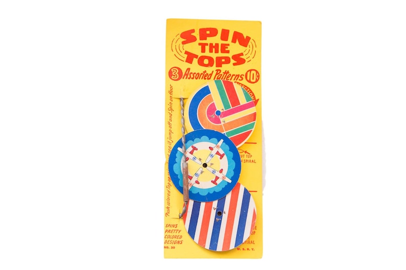 DISCOUNTED Mid Century Spin the Tops Toy