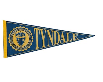 Banderín de bandera de fieltro de Tyndale College