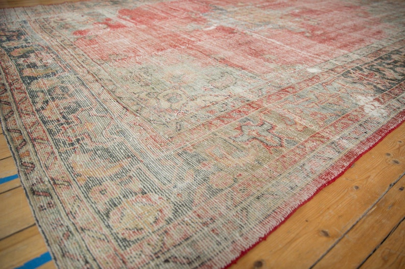 DISCOUNTED 8.5x11.5 Vintage Distressed Oushak Carpet image 10