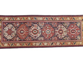 3.5x9.5 Antique Kazak Rug Runner