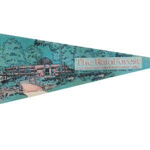 Rain Forest Cleveland Metro Parks Zoo Felt Flag Pennant