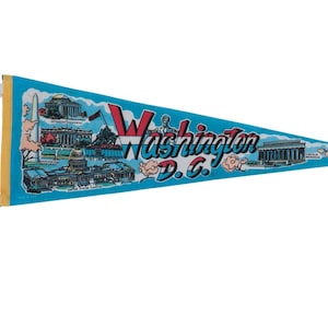 Washington D.C. Felt Flag Pennant