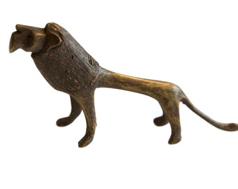 Vintage African Bronze Lion