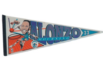 Alonzo Mourning Charlotte Hornets Felt Flag Pennant