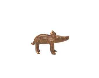 DISCOUNTED Vintage Dark Boar Bronze Gold Weight