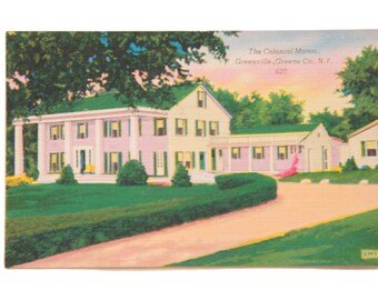 Vintage Colonial Manor Green Co NY Postcard