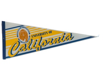Banderín de bandera de fieltro de la Universidad de California