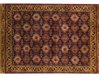 2.5x4 Vintage Indian Caucasian Design Rug