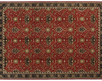 10x14 Vintage Indian William Morris Design Carpet