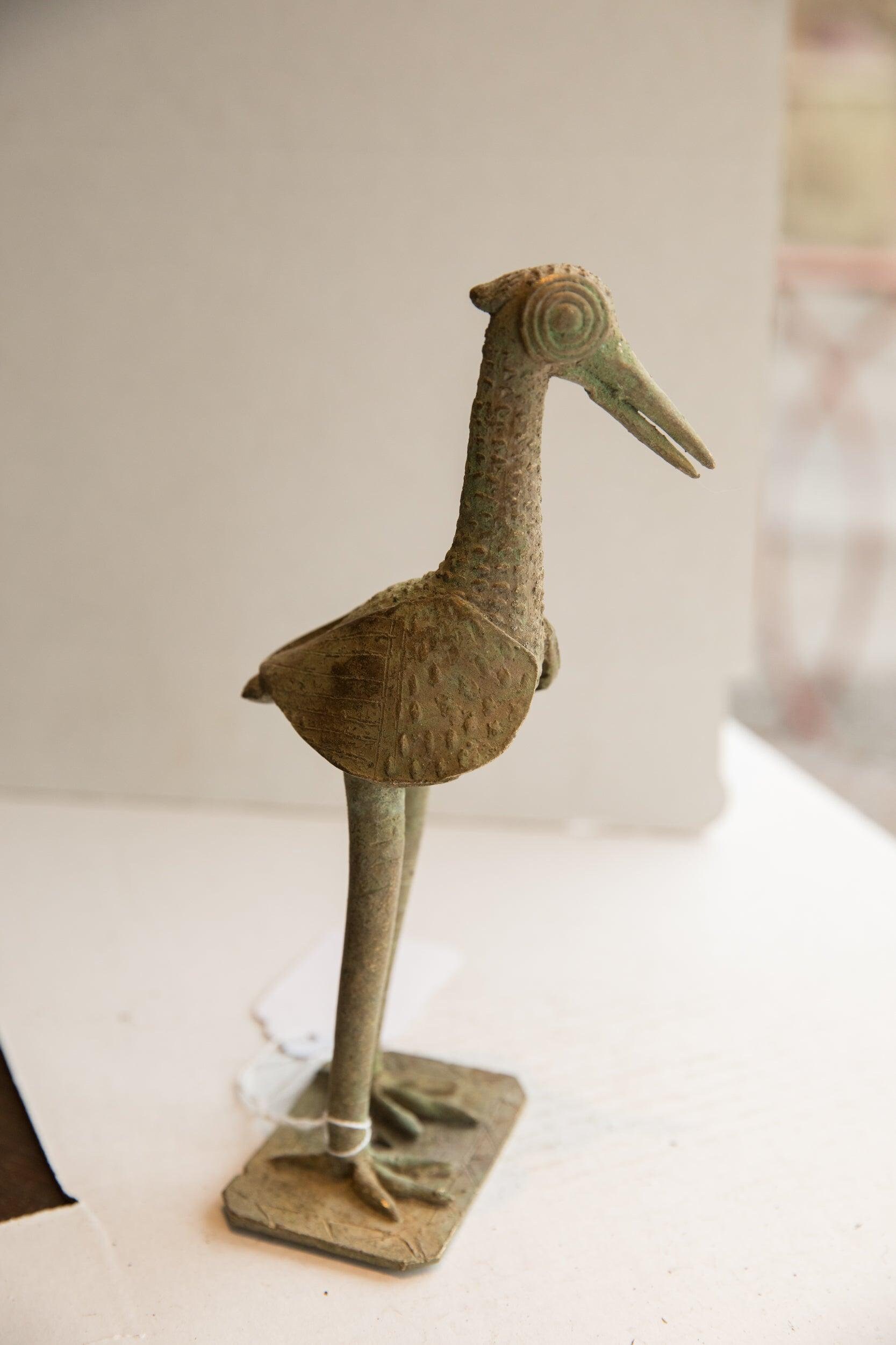 ナイジェリアアンティーク　鳥がモチーフになった芸術的な特大の木彫り彫刻 ナイジェリアアンティーク 鳥がモチーフになった芸術的な特大の