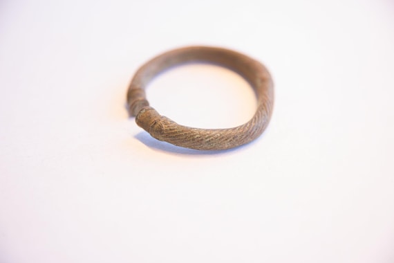 Vintage African Oxidized Cuff Bracelet - image 2