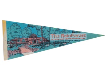 Vintage 1950s Novelty Souvenir Wool Felt Pennant: Alcatraz Class