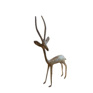Vintage afrikanische linksgerichtete oxidierte Gazelle