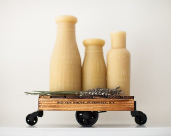 RESERVED Classic Miniature Industrial Cart Made to Order -- Antique Replica Decor // "The Mini Cart"