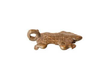 Vintage African Bronze Turtle Pendant
