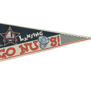 Lansing Lugnuts Go Nuts Felt Flag Pennant