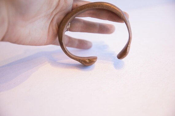 Antique African Snake Cuff Bracelet - image 6