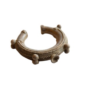 Antique African Bronze Detailed Cuff Bracelet