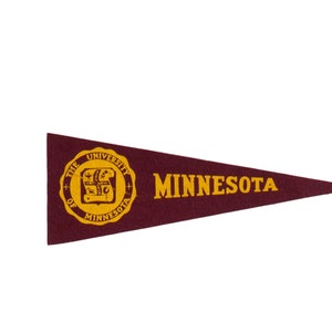 Vintage University of Minnesota Felt Flag