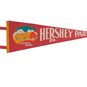 Vintage Hershey Park PA Felt Flag