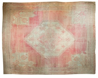 14x17 Vintage Oushak Carpet