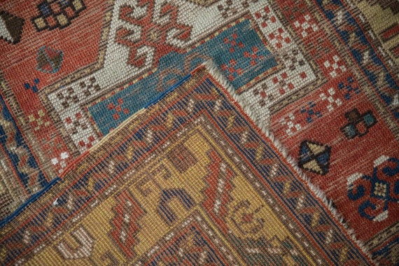 3x4 Antique Kazak Square Rug / ONH item ct001576