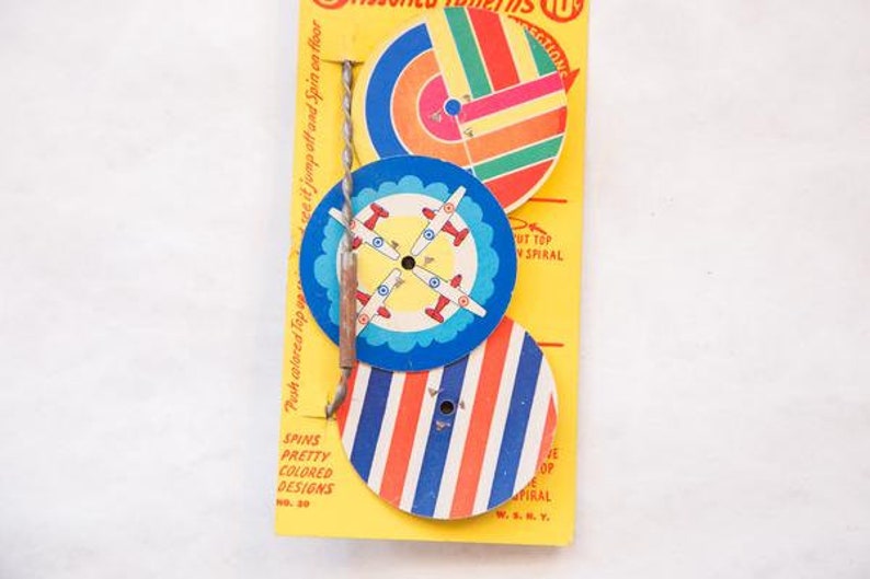 DISCOUNTED Mid Century Spin the Tops Toy