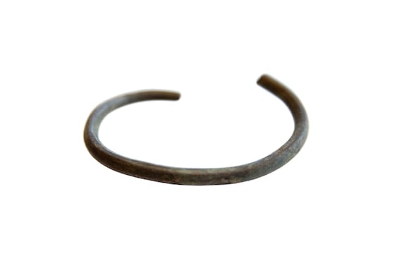 Antique African Oxidized Bronze Cuff Bracelet
