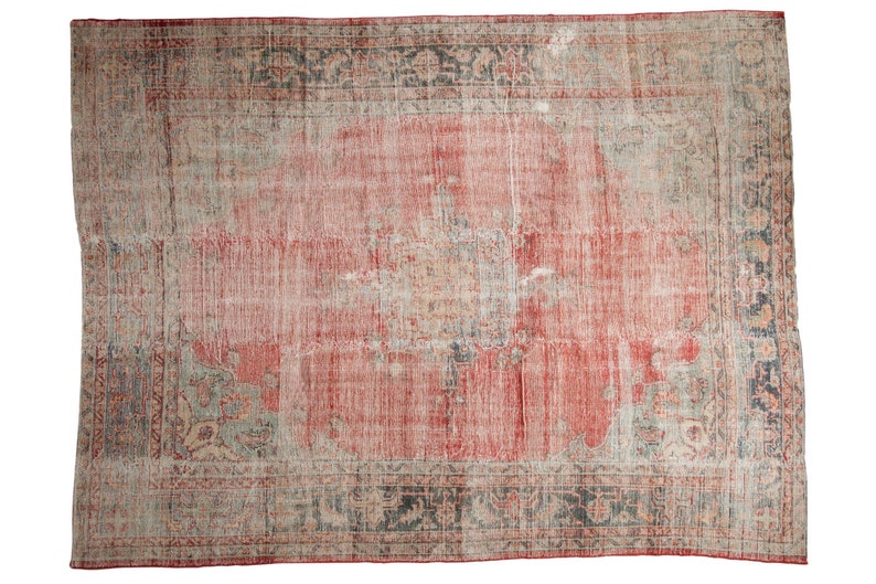 DISCOUNTED 8.5x11.5 Vintage Distressed Oushak Carpet image 1