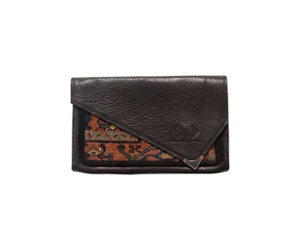 DISCOUNTED Handmade Rug Fragment Clutch