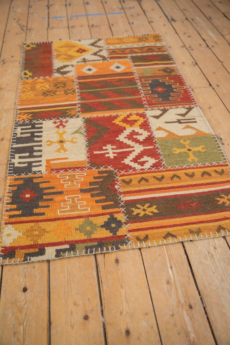 DISCOUNTED 3x5 New Patchwork Kilim Rug image 5