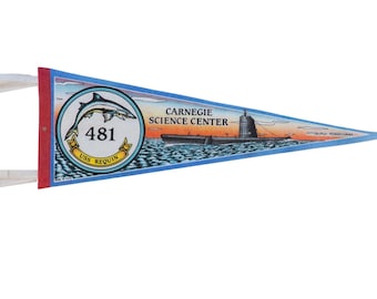 Vintage 1950s Novelty Souvenir Wool Felt Pennant: Alcatraz Class