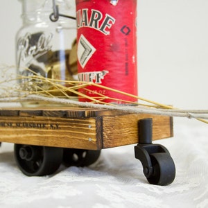 RESERVED Classic Miniature Industrial Cart Made to Order Antique Replica Decor // The Mini Cart image 3