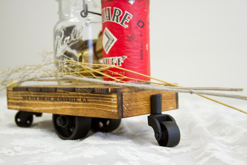 RESERVED Classic Miniature Industrial Cart Made to Order Antique Replica Decor // The Mini Cart image 3