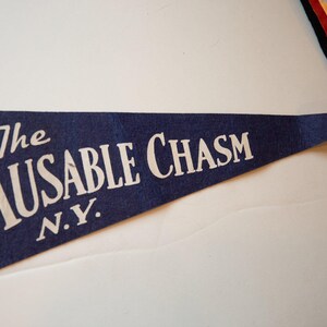Vintage Ausable Chasm NY Felt Flag image 3