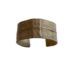 Antique African Bronze Detailed Cuff Bracelet