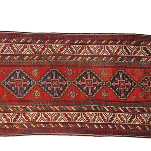 4x8 Antique Kazak Rug Runner