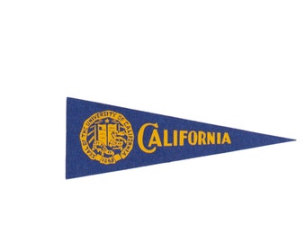 drapeau en feutre vintage de l'Université de Californie