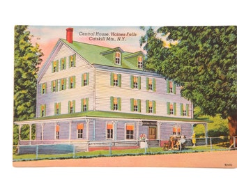Vintage Central House Haines Falls Catskill Mts NY Postcard