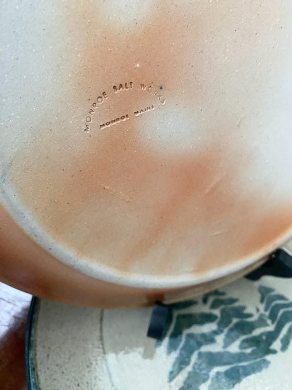Monroe Salt Works Pottery Pine Trees Dinner Plate - Discontinued