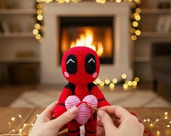 Deadpool Amigurumi Crochet Pattern | Superhero Doll (PDF Pattern)