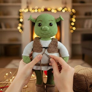 Green Ogre Amigurumi Doll Crochet Pattern | PDF Tutorial