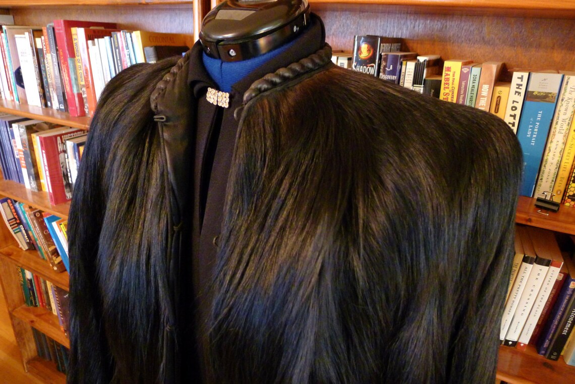 GOLD COAST MONKEY1930s 1940s Monkey Fur Jacket in Black with Etsy