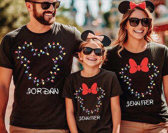 Disney Christmas Shirt: Personalized Mickey Family Tee - Soft Cotton