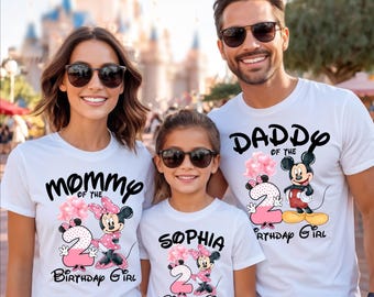 Custom Birthday Shirt, Minnie Mouse Birthday Girl Shirt, Disneyland Birthday Party, Birthday Gift, Disneyland Birthday Trip