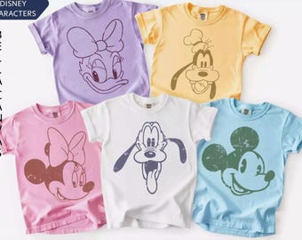 Retro Minnie Mouse Bella Canvas®  Shirt,  Vintage Mickey, Disney Vacation Shirt, Disneyland Minnie Shirt, Magic Kingdom YOUTH Shirt Classic