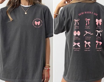 Christian Crewneck Balletcore Christian Shirt Christian Merch Pink Bows Shirt Coquette Clothing Teenage Girl Gifts Coquette Top Ballet