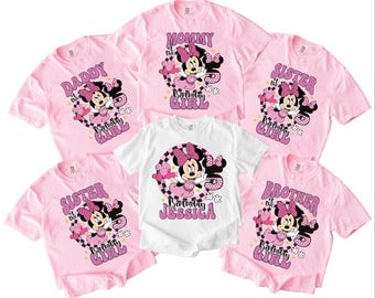 Custom Birthday Shirt, Minnie Mouse Birthday Girl Shirt, Disneyland Birthday Party, Birthday Gift, Disneyland Birthday Trip