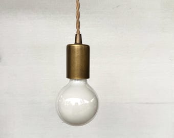 Brass Kitchen Island Pendant Light — E26 Ceramic Socket